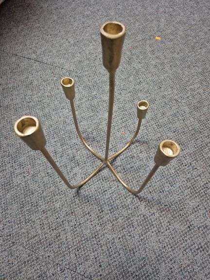 Gold candle stand image