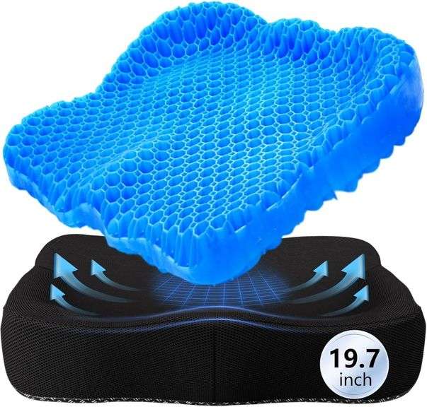 Thicken 19.7in Seat Cushion Gel, Large Cooling Seat Cushion image