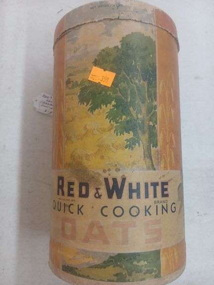 Vintage oats box image