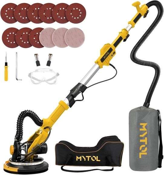 Drywall Sander, MYTOL 7.2A Electric Wall Sander with Vacuum image