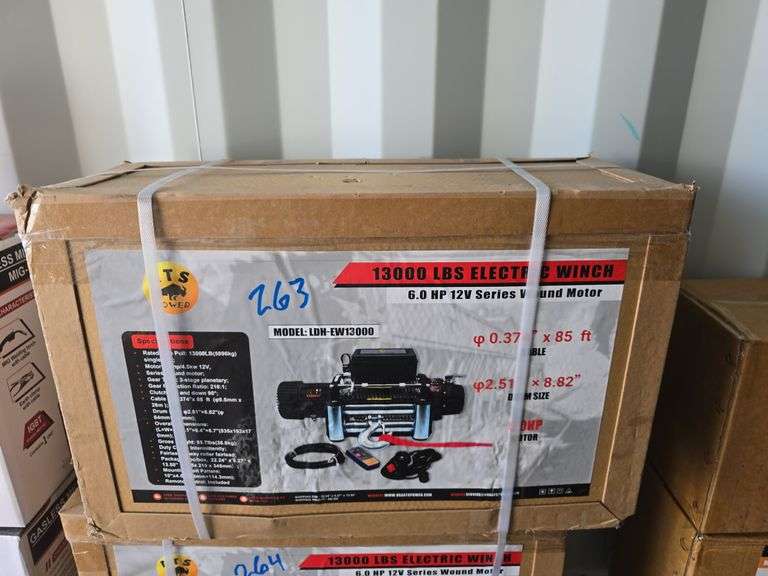ATS Power 13,000 Lb. Electric Winch, Model: LDH-EW1300 (NEW IN BOX) image