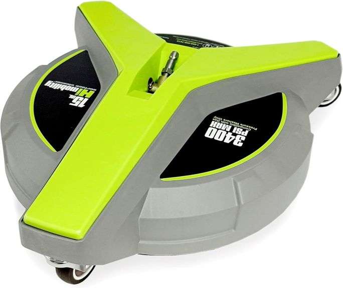 15" Pressure Washer Surface Cleaner with Wheels 3400 PSI Max image