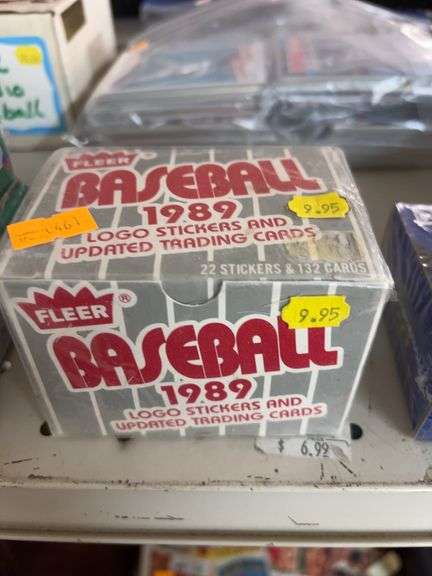 1989 baseball logo stickers in trading cards image