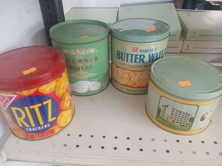 Vintage cracker cans image