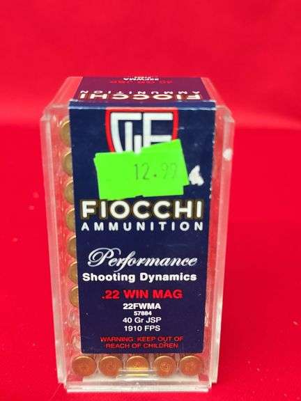 Fiocchi 22 Win Mag, 44 Rds image