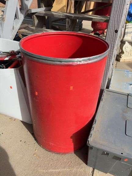 Red drum with red rope lights image