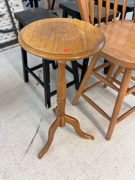 Small wooden side table image