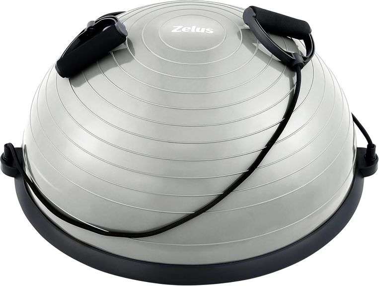 ZELUS Balance Ball Trainer with Resistance Bands and Foot Pu image
