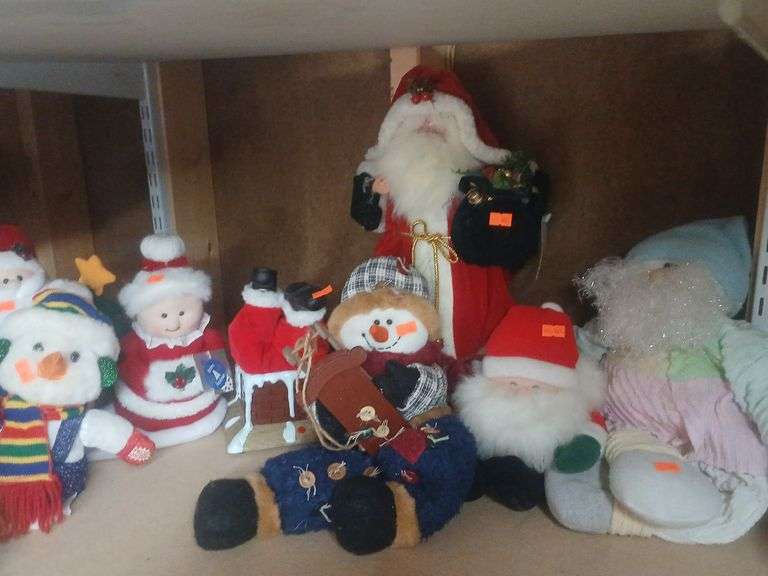 Lot of Christmas battery operated figures. image