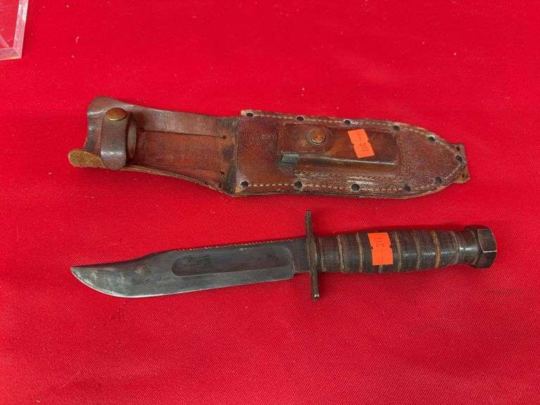 Camillus knife with sheath and sharpening stones image