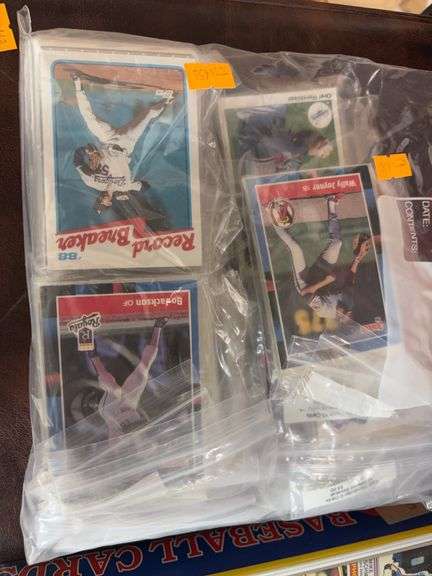 Bag of baseball cards image