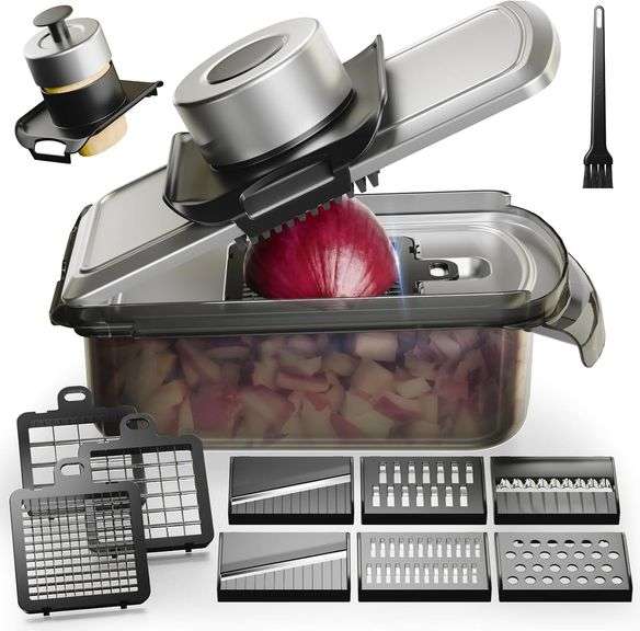 12-in-1 Vegetable Chopper, Mandoline Food Slicer for Kitchen image