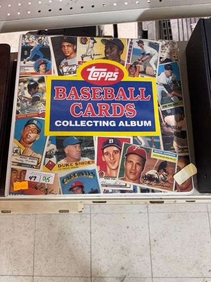 Tops baseball card collecting album ￼ image