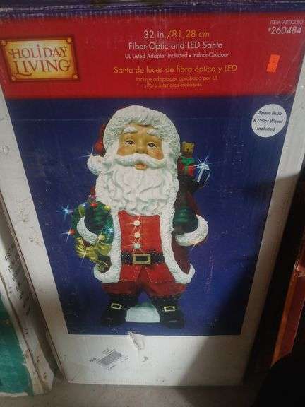 32in fiber optic santa image