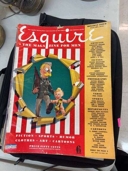 Esquire men’s magazines 1945-1947 image