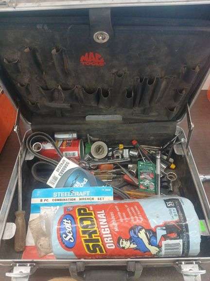 Mac tool box with misc tools image