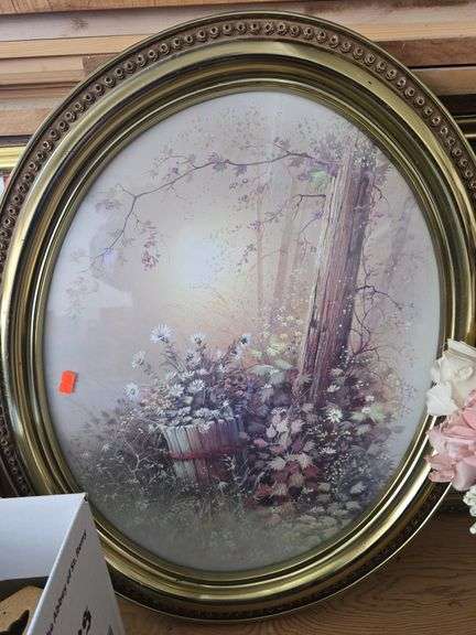 Oval Framed Art "Bucket" image