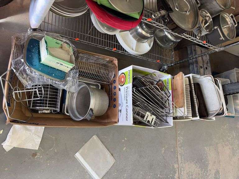 4 boxes of miscellaneous kitchenware image