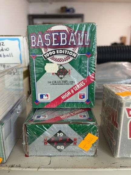 2 boxes of 1990 edition baseball cards image