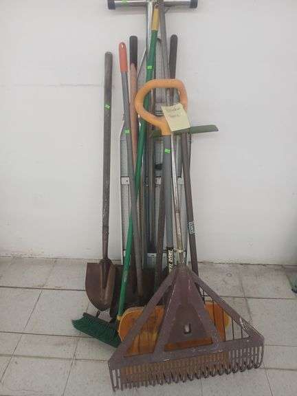 Lot of yard tools /iron board image