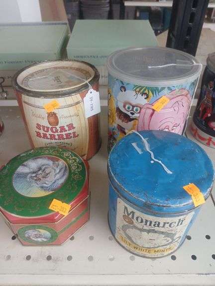 Vintage tin cans image