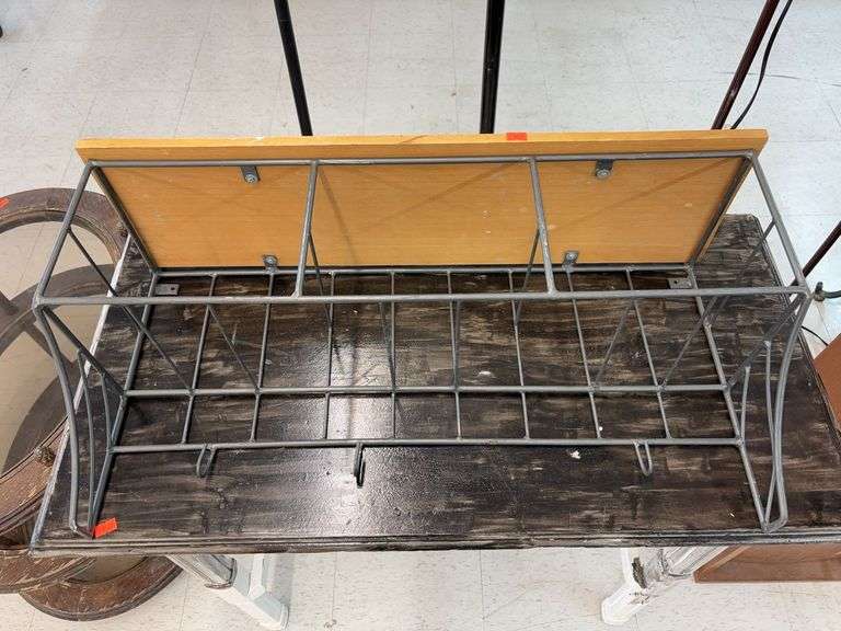 Metal and wood shelf image