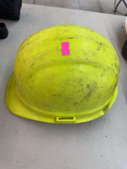 Safety hardhat fluorescent yellow image