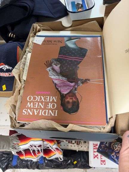 Box of miscellaneous magazines and pictures image