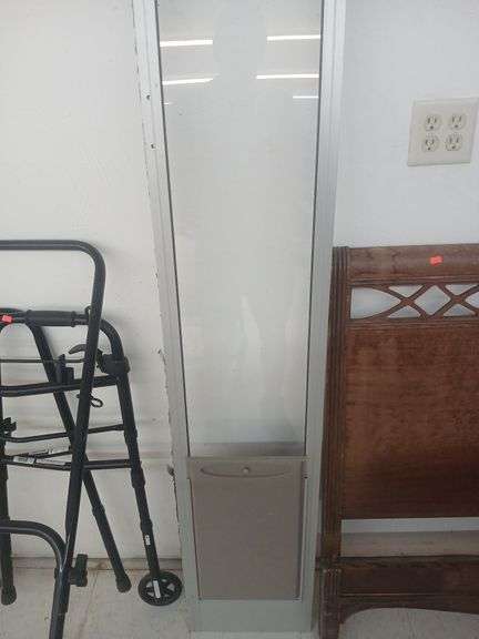 Pet safe in glass pet door. image