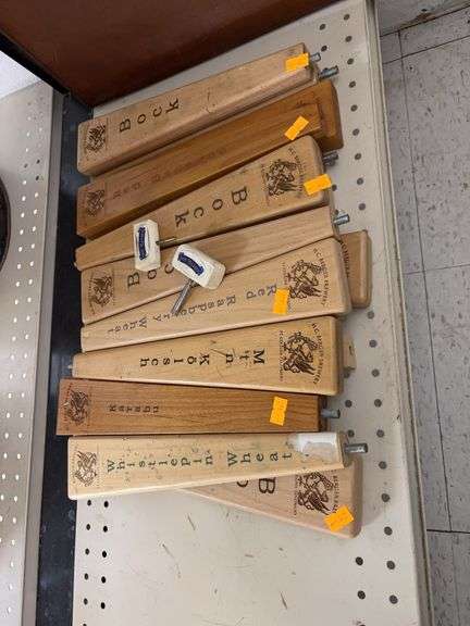 Beer tap handles image