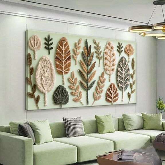 Boho Wall Art Chic Home Wall Art Modern Multicolor Painting image