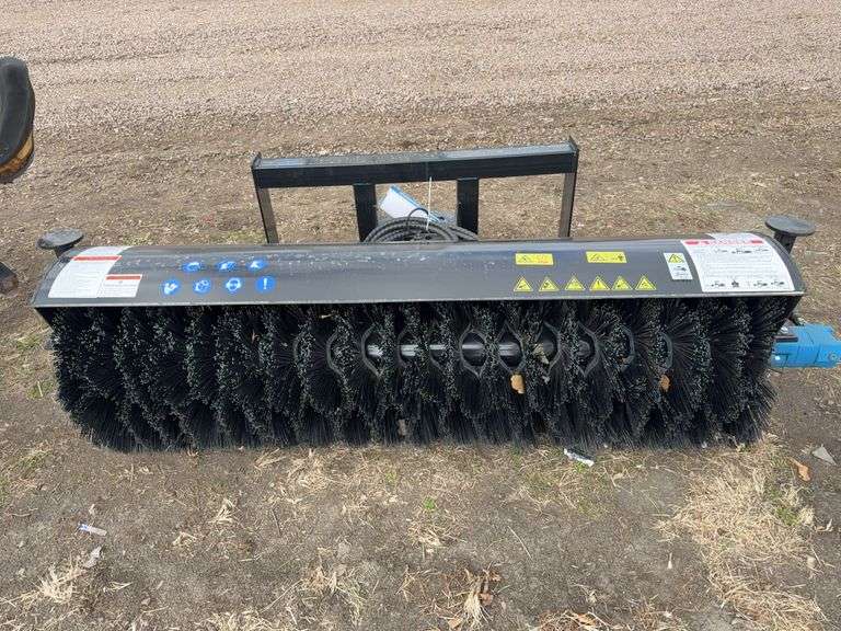 AGT skid steer rotary angle broom image