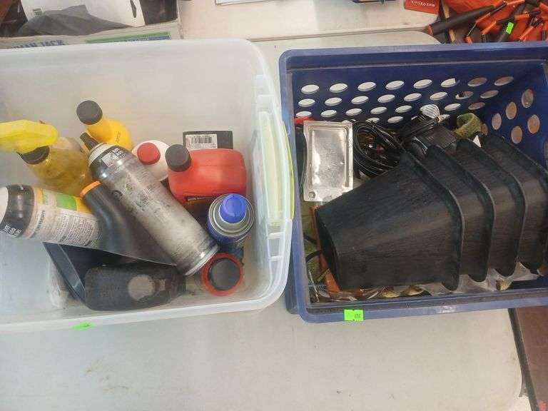 2bins of chemicals/misc supplies image