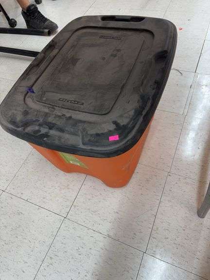 Empty tote orange and black image