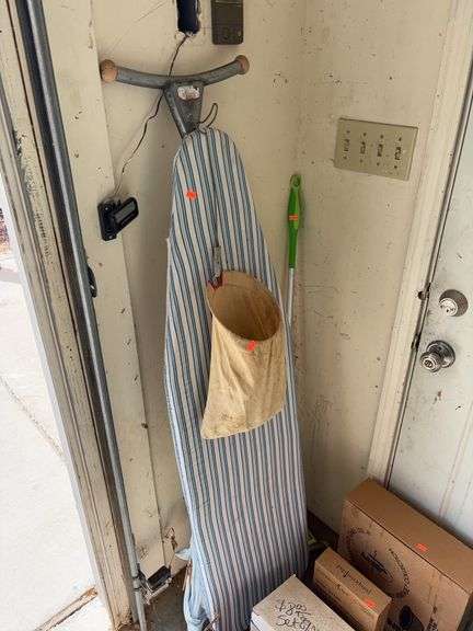 Ironing board, clothes pin bag 1 floor swiffer image