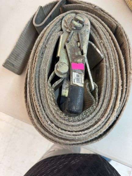 2“ x 27‘ ratchet tiedown with flat hook image