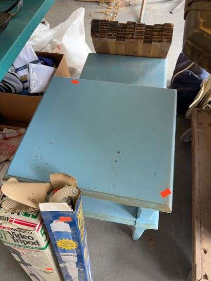 Blue side table image