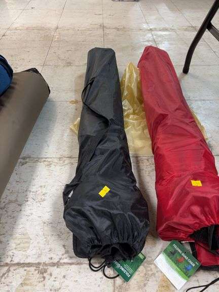 Black camping chair image