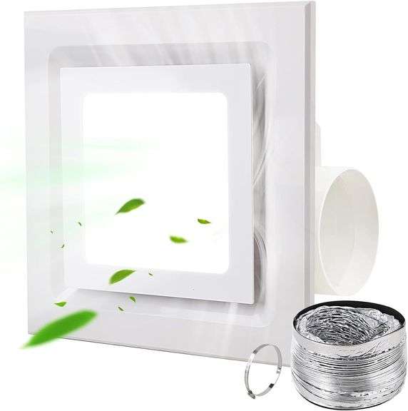 FEITON Bathroom Exhaust Fan with Light, Ceiling Mount, 110 C image