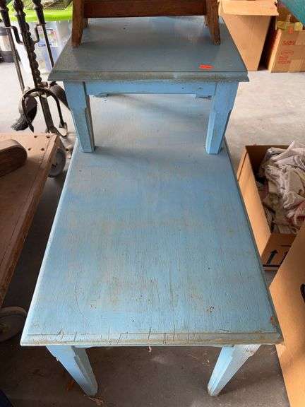 Blue side table image