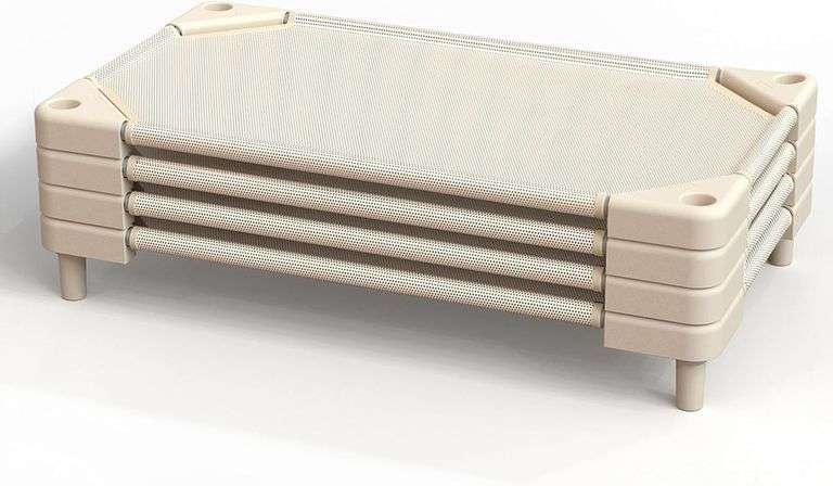 $110 Daycare Cots,Stackable Preschool Cot for Kids (4 Packs, image