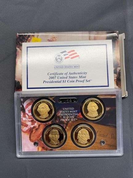 United States presidential one dollar coin proof at 2007 image