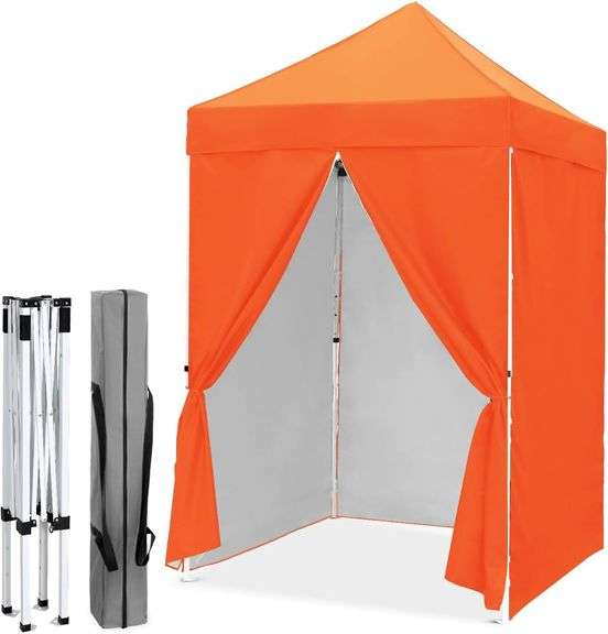 $106 EAGLE PEAK 5x5 Instant Canopy with 4-Side Wall Panels, image