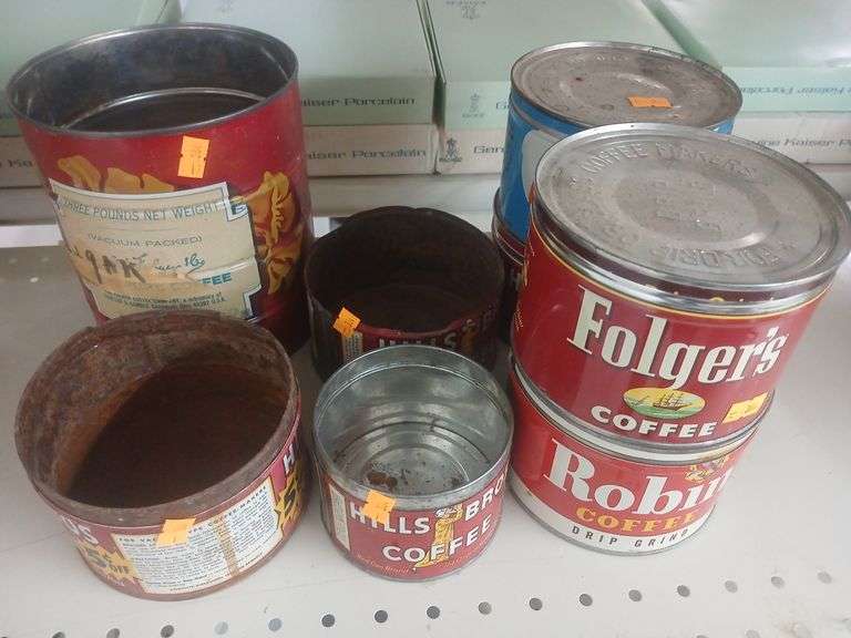 Vintage coffee cans image