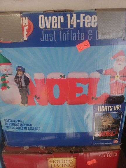 Noel inflatable light up decoration image