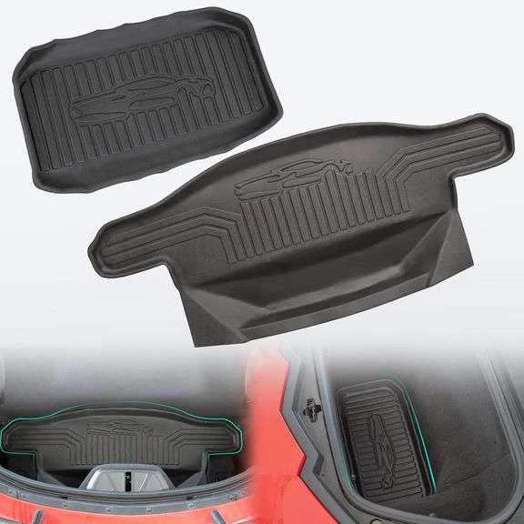 Front and Rear Trunk Mats Fit for Corvette C8 2020-2025 Stin image