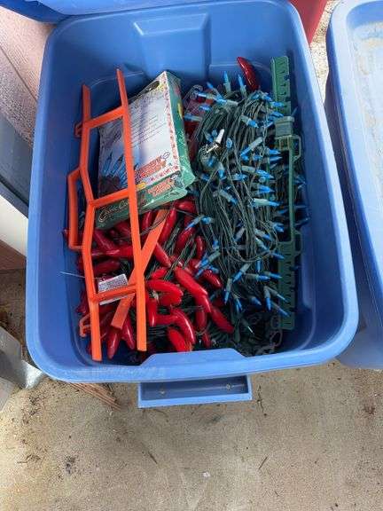 Tote of Christmas lights image