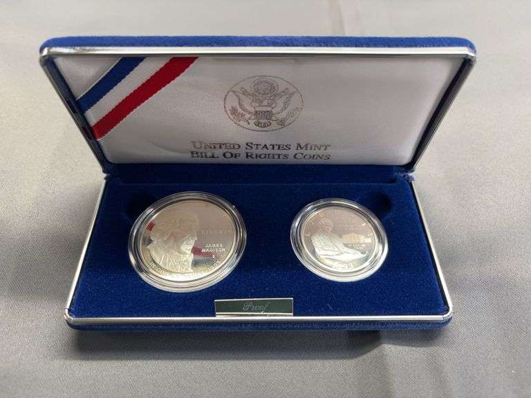 United States mint Bill of Rights coin image