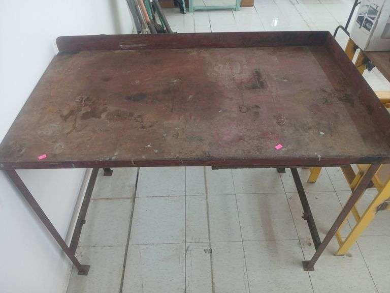 Metal work bench image