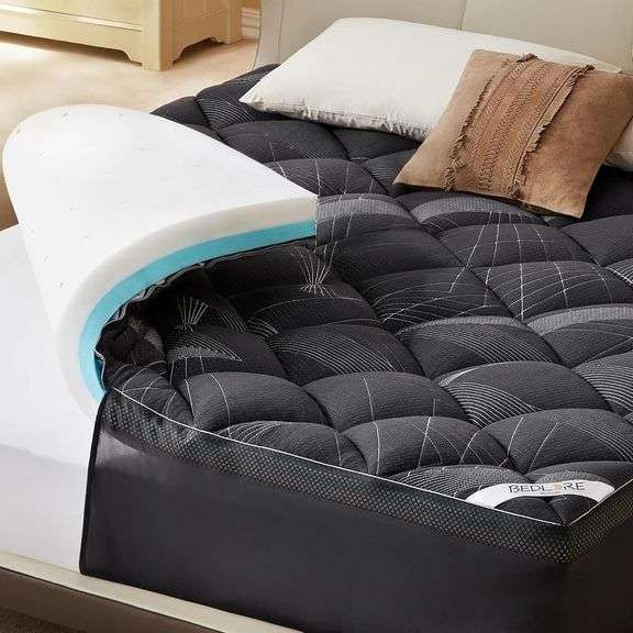 $120 Bedlore 4-Inch King Mattress Topper for Back Pain - Dua image